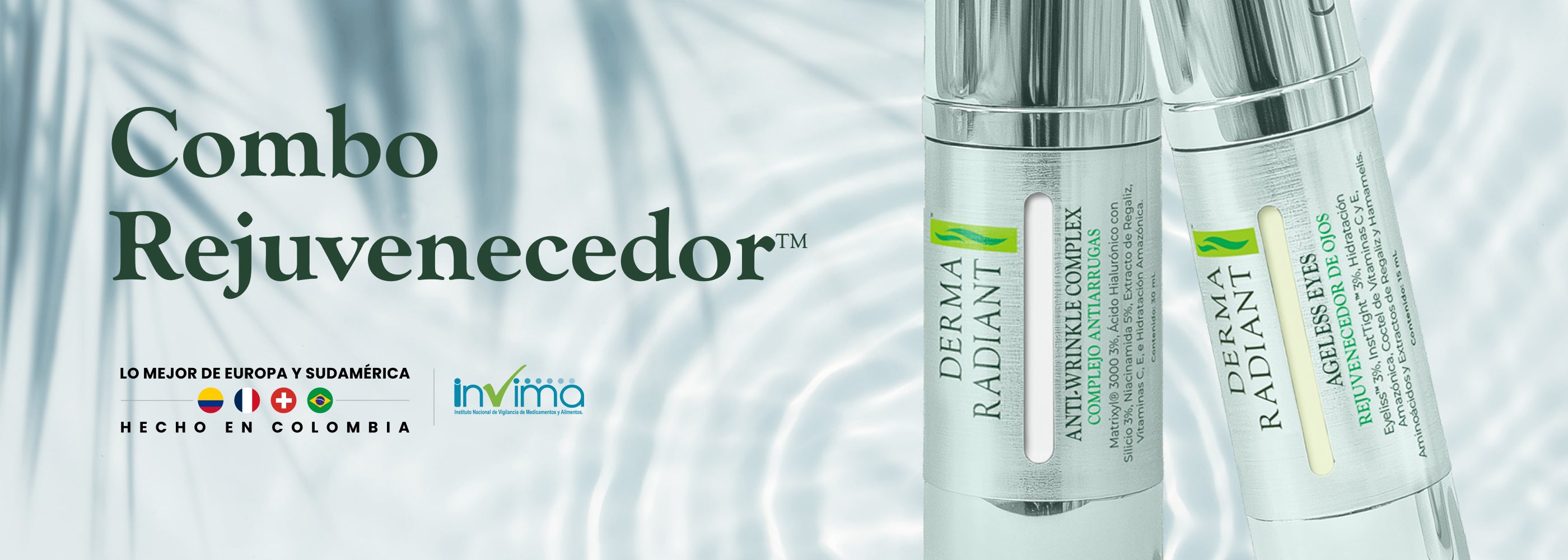 ⟡ Derma Duo ⟡ cuidado avanzado para rostro y contorno de ojos - DermaRadiant