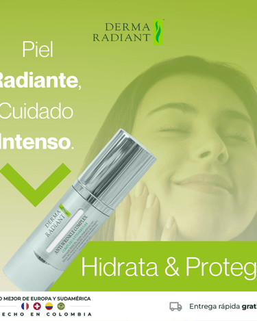 ✨ Complejo Anti - Arrugas: Ciencia Clínica para una Piel Firme, Suave y Protegida - DermaRadiant