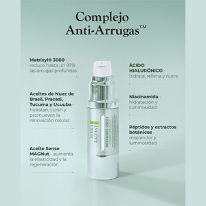 ✨ Complejo Anti - arrugas: Ciencia Clínica para una Piel Firme, Suave y Protegida - DermaRadiant