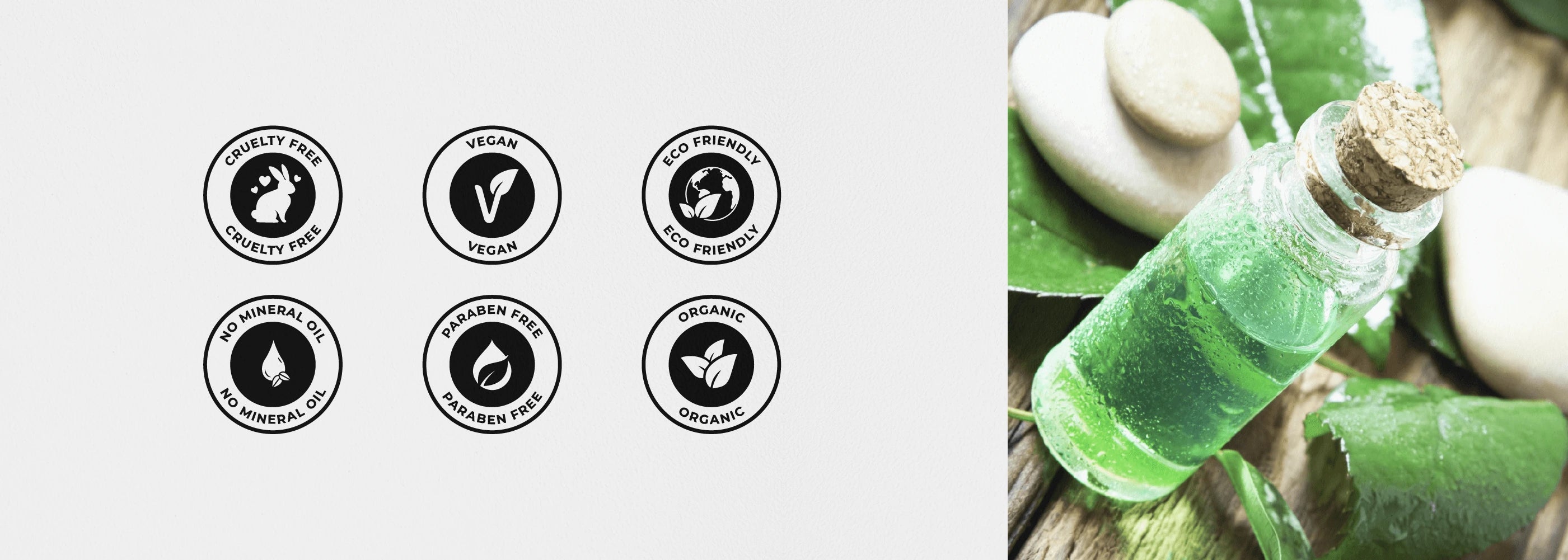 libre de crueldad animal - vegano - exo friendly - sin aceites minerales - libres de parabenos - organicos