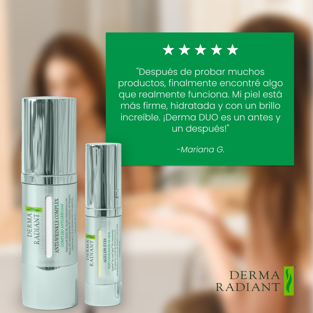 ✨ Derma Combo: Rejuvenecedor de Ojos y el Complejo Anti - Arrugas - DermaRadiant